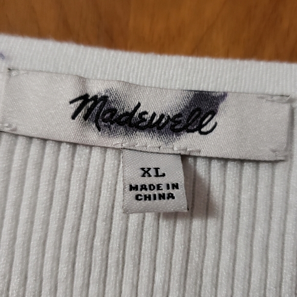 Madewell Wide Rib Sweater Top NM615,  XL nwt - Picture 7 of 10
